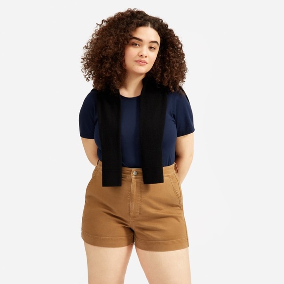Everlane Pants - EVERLANE | Ochre The Cotton Twill Shorts US 16